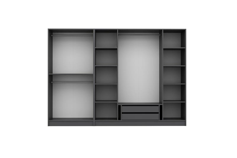 Fruitland Garderobe 270 cm - Antrasitt - Oppbevaring - Garderober & garderobesystem