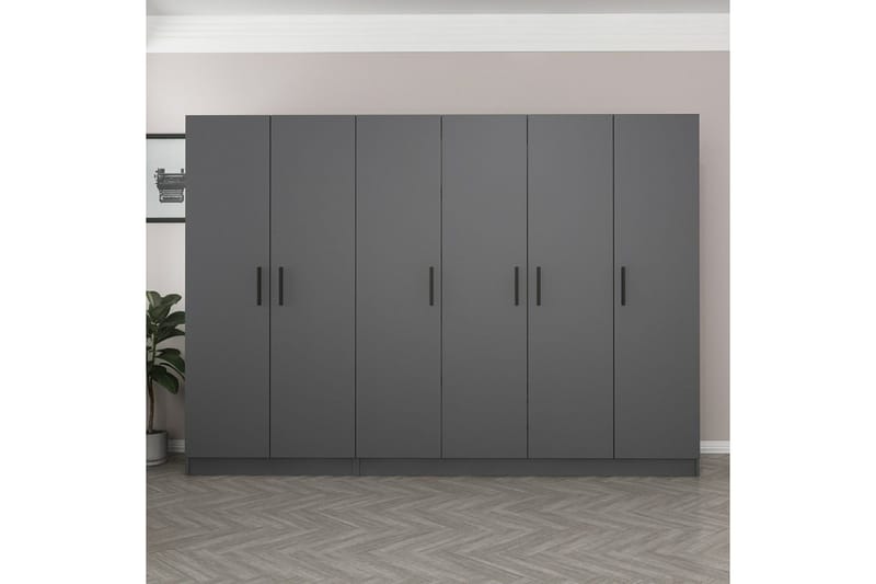 Fruitland Garderobe 270 cm - Antrasitt - Oppbevaring - Garderober & garderobesystem
