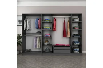 Fruitland Garderobe 270 cm - Antrasitt - Oppbevaring - Garderober & garderobesystem