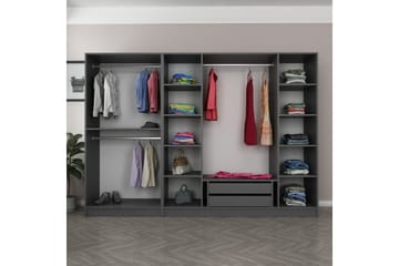 Fruitland Garderobe 270 cm - Antrasitt - Oppbevaring - Garderober & garderobesystem