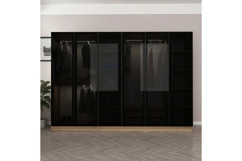 Fruitland Garderobe 270 cm - Brun - Oppbevaring - Garderober & garderobesystem