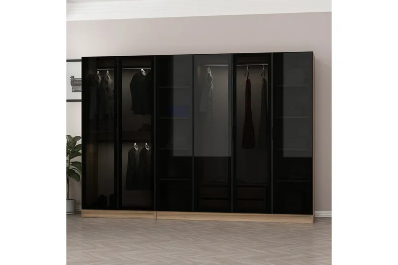 Fruitland Garderobe 270 cm - Brun - Oppbevaring - Garderober & garderobesystem
