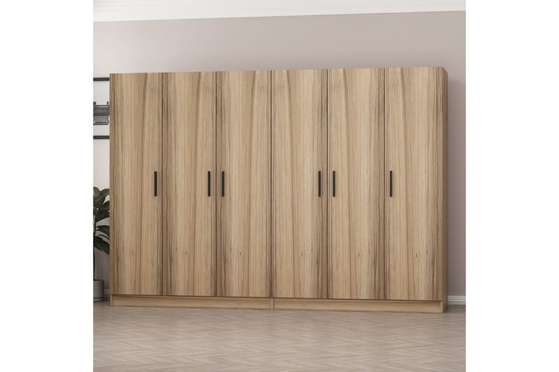 Fruitland Garderobe 270 cm - Brun - Oppbevaring - Garderober & garderobesystem
