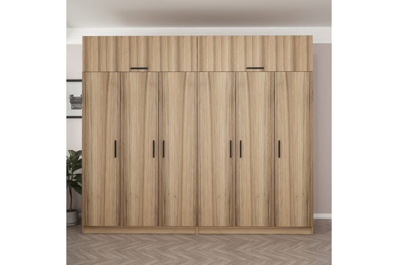 Fruitland Garderobe 270 cm - Brun - Oppbevaring - Garderober & garderobesystem