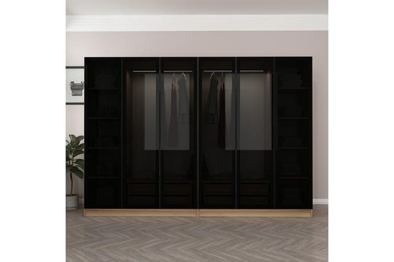 Fruitland Garderobe 270 cm - Brun - Oppbevaring - Garderober & garderobesystem