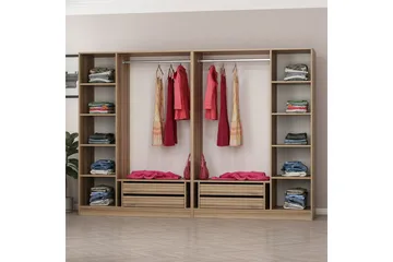 Fruitland Garderobe 270 cm - Brun - Oppbevaring - Garderober & garderobesystem