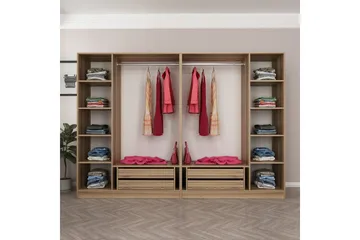 Fruitland Garderobe 270 cm - Brun - Oppbevaring - Garderober & garderobesystem