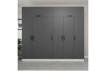 Fruitland Garderobe 270 cm - Grå/Hvit - Oppbevaring - Garderober & garderobesystem
