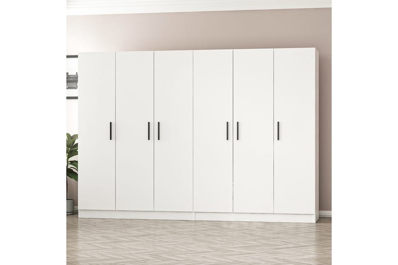 Fruitland Garderobe 270 cm - Hvit - Oppbevaring - Garderober & garderobesystem