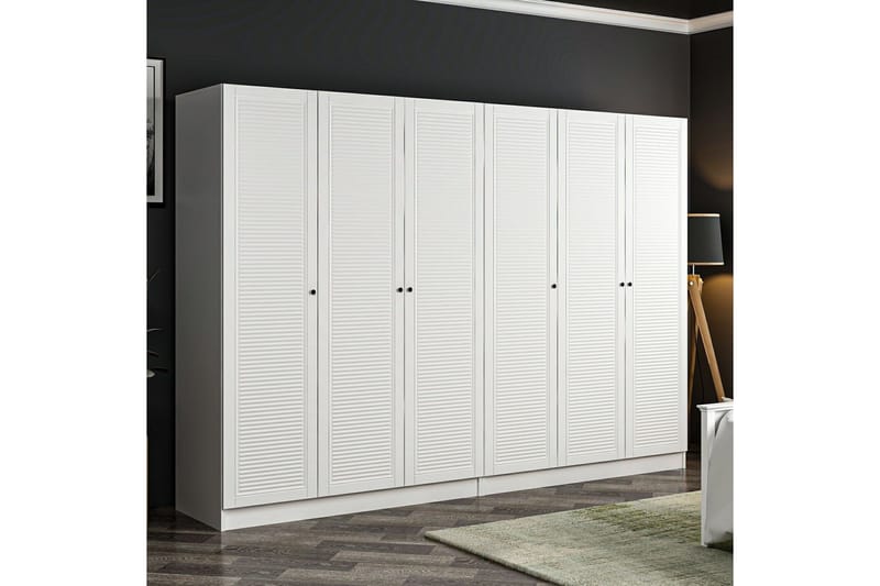 Fruitland Garderobe 270 cm - Hvit - Oppbevaring - Garderober & garderobesystem