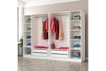 Fruitland Garderobe 270 cm - Hvit - Oppbevaring - Garderober & garderobesystem