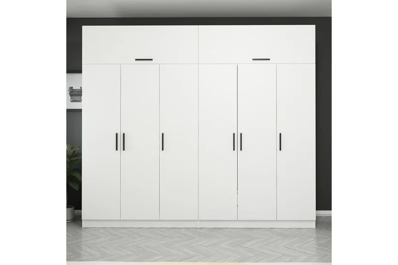 Fruitland Garderobe 270 cm - Hvit - Oppbevaring - Garderober & garderobesystem