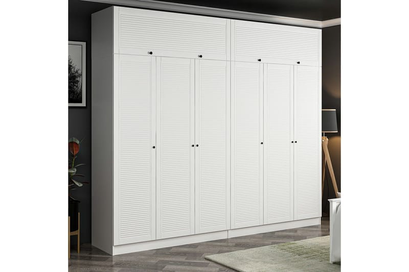 Fruitland Garderobe 270 cm - Hvit - Oppbevaring - Garderober & garderobesystem
