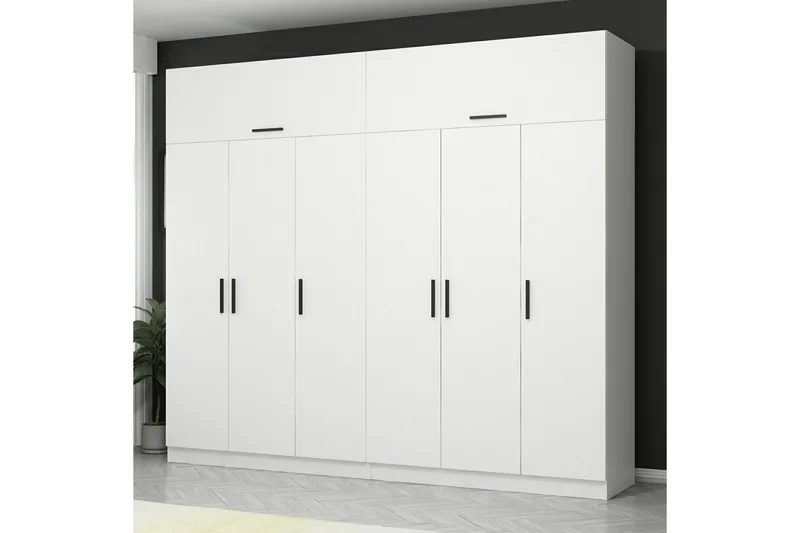 Fruitland Garderobe 270 cm - Hvit - Oppbevaring - Garderober & garderobesystem