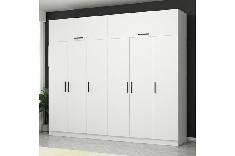 Fruitland Garderobe 270 cm - Hvit - Oppbevaring - Garderober & garderobesystem