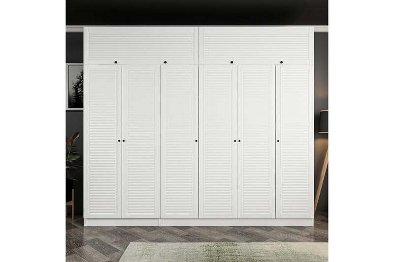 Fruitland Garderobe 270 cm, Hvit