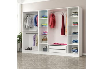 Fruitland Garderobe 270 cm - Hvit - Oppbevaring - Garderober & garderobesystem