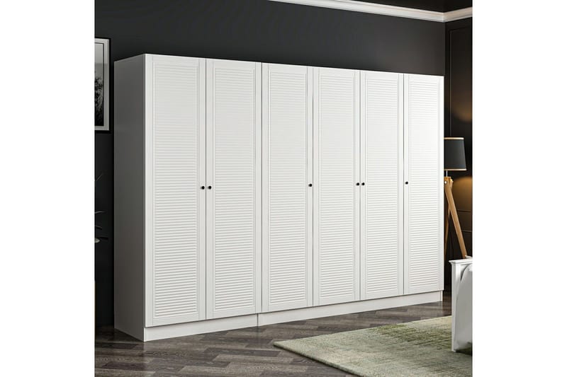 Fruitland Garderobe 270 cm - Hvit - Oppbevaring - Garderober & garderobesystem
