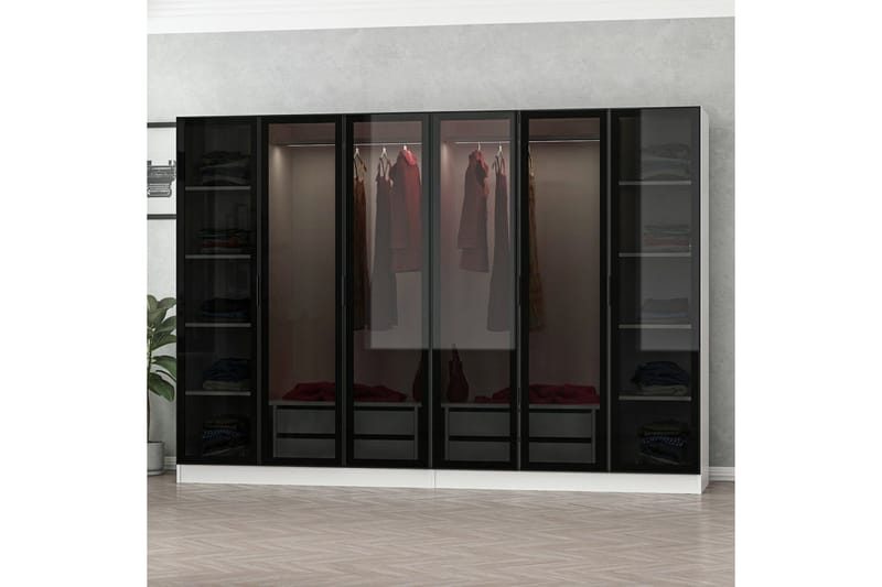Fruitland Garderobe 270 cm - Hvit - Oppbevaring - Garderober & garderobesystem