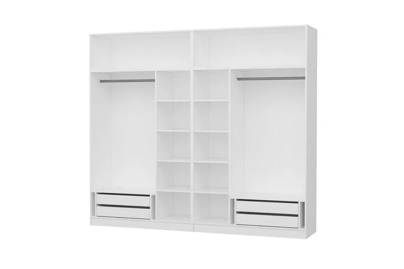 Fruitland Garderobe 270 cm - Hvit - Oppbevaring - Garderober & garderobesystem