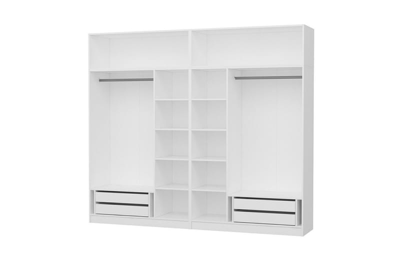 Fruitland Garderobe 270 cm - Hvit - Oppbevaring - Garderober & garderobesystem