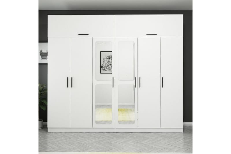 Fruitland Garderobe 270 cm, Hvit