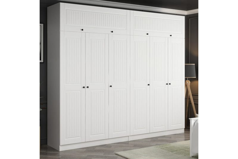 Fruitland Garderobe 270 cm - Hvit - Oppbevaring - Garderober & garderobesystem