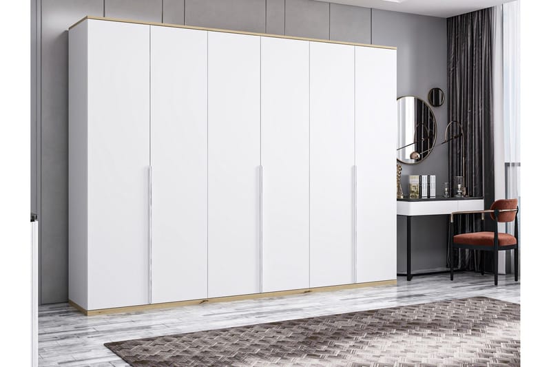 Fruitland Garderobe 270x206 cm - Hvit - Oppbevaring - Garderober & garderobesystem