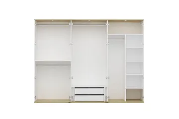 Fruitland Garderobe 270x206 cm - Hvit - Oppbevaring - Garderober & garderobesystem