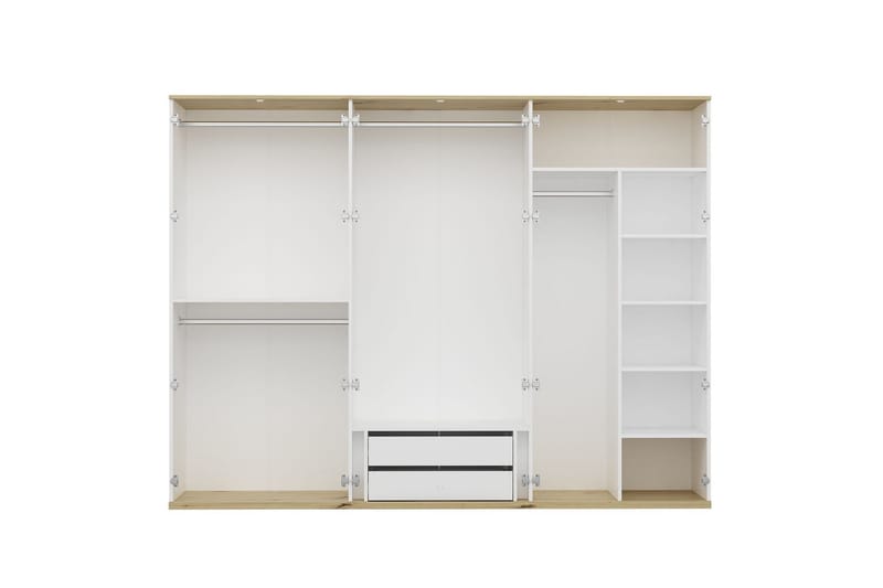 Fruitland Garderobe 270x206 cm - Hvit - Oppbevaring - Garderober & garderobesystem