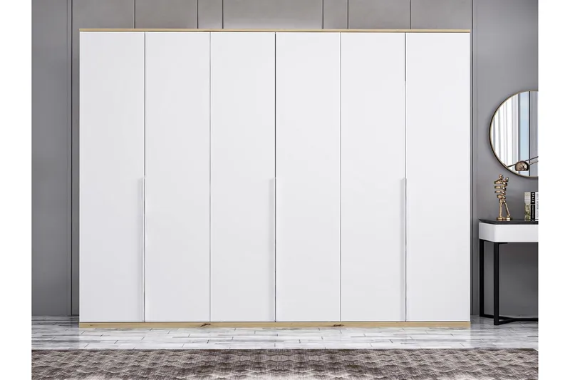 Fruitland Garderobe 270x206 cm - Hvit - Oppbevaring - Garderober & garderobesystem