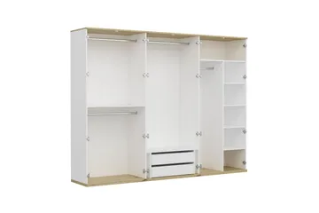 Fruitland Garderobe 270x206 cm - Hvit - Oppbevaring - Garderober & garderobesystem