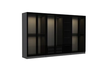 Fruitland Garderobe 315 cm - Antrasitt - Oppbevaring - Garderober & garderobesystem