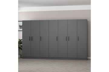 Fruitland Garderobe 315 cm - Antrasitt - Oppbevaring - Garderober & garderobesystem