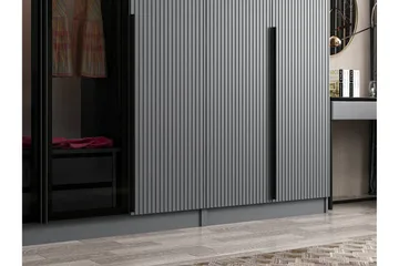 Fruitland Garderobe 315 cm - Antrasitt - Oppbevaring - Garderober & garderobesystem