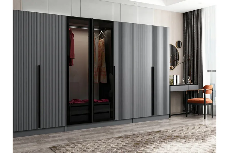 Fruitland Garderobe 315 cm, Antrasitt