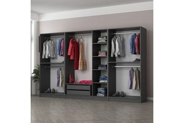 Fruitland Garderobe 315 cm - Antrasitt - Oppbevaring - Garderober & garderobesystem