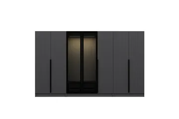 Fruitland Garderobe 315 cm - Antrasitt - Oppbevaring - Garderober & garderobesystem