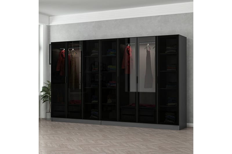 Fruitland Garderobe 315 cm, Antrasitt