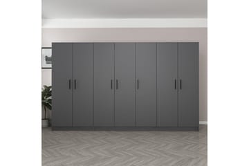 Fruitland Garderobe 315 cm - Antrasitt - Oppbevaring - Garderober & garderobesystem