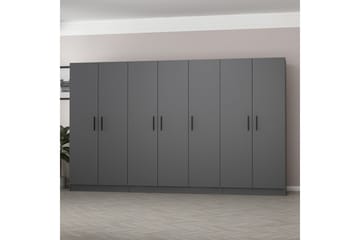 Fruitland Garderobe 315 cm - Antrasitt - Oppbevaring - Garderober & garderobesystem