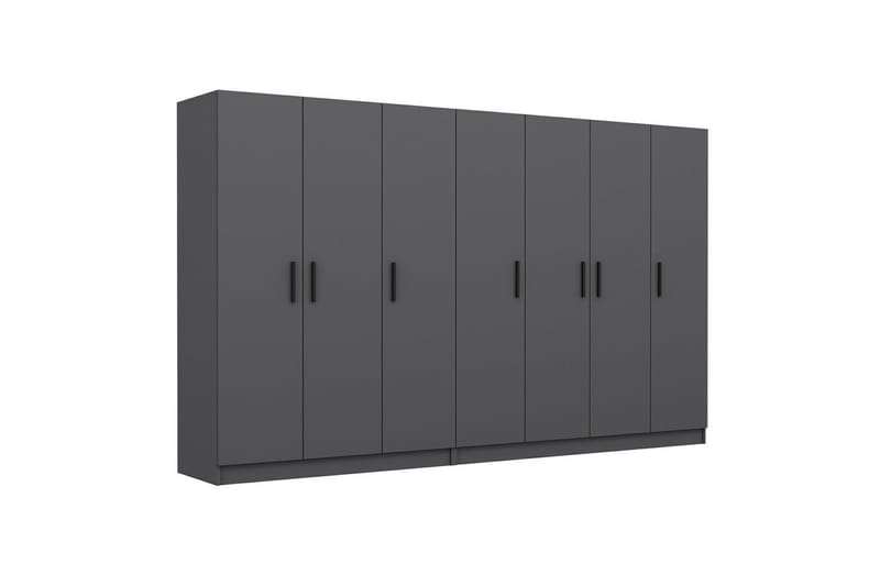 Fruitland Garderobe 315 cm - Antrasitt - Oppbevaring - Garderober & garderobesystem