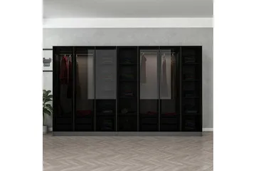 Fruitland Garderobe 315 cm - Antrasitt - Oppbevaring - Garderober & garderobesystem