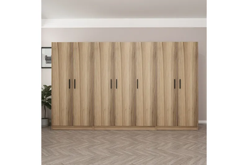 Fruitland Garderobe 315 cm - Eik - Oppbevaring - Garderober & garderobesystem