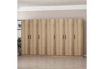 Fruitland Garderobe 315 cm - Eik - Oppbevaring - Garderober & garderobesystem