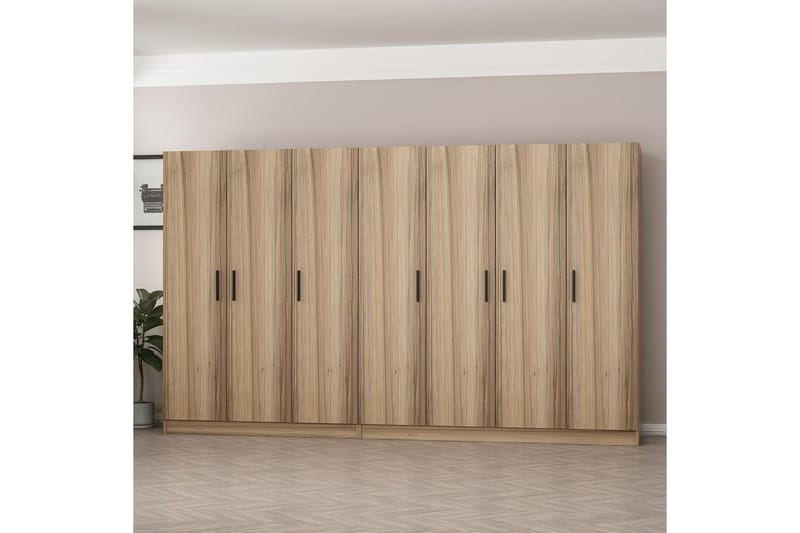 Fruitland Garderobe 315 cm - Eik - Oppbevaring - Garderober & garderobesystem