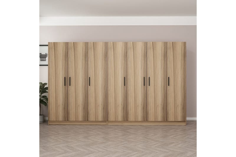Fruitland Garderobe 315 cm - Eik - Oppbevaring - Garderober & garderobesystem