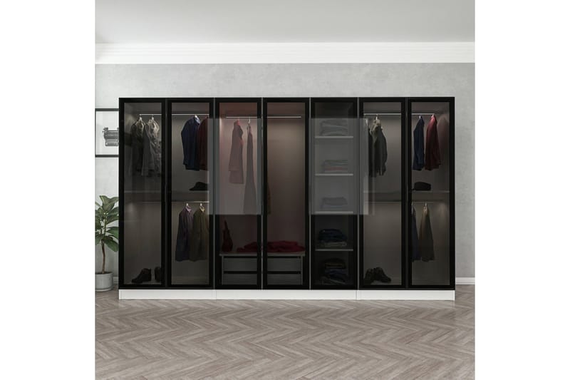 Fruitland Garderobe 315 cm - Hvit - Oppbevaring - Garderober & garderobesystem