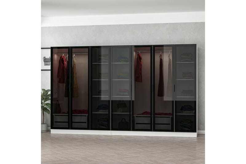 Fruitland Garderobe 315 cm - Hvit - Oppbevaring - Garderober & garderobesystem