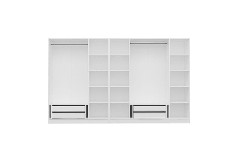 Fruitland Garderobe 315 cm - Hvit - Oppbevaring - Garderober & garderobesystem